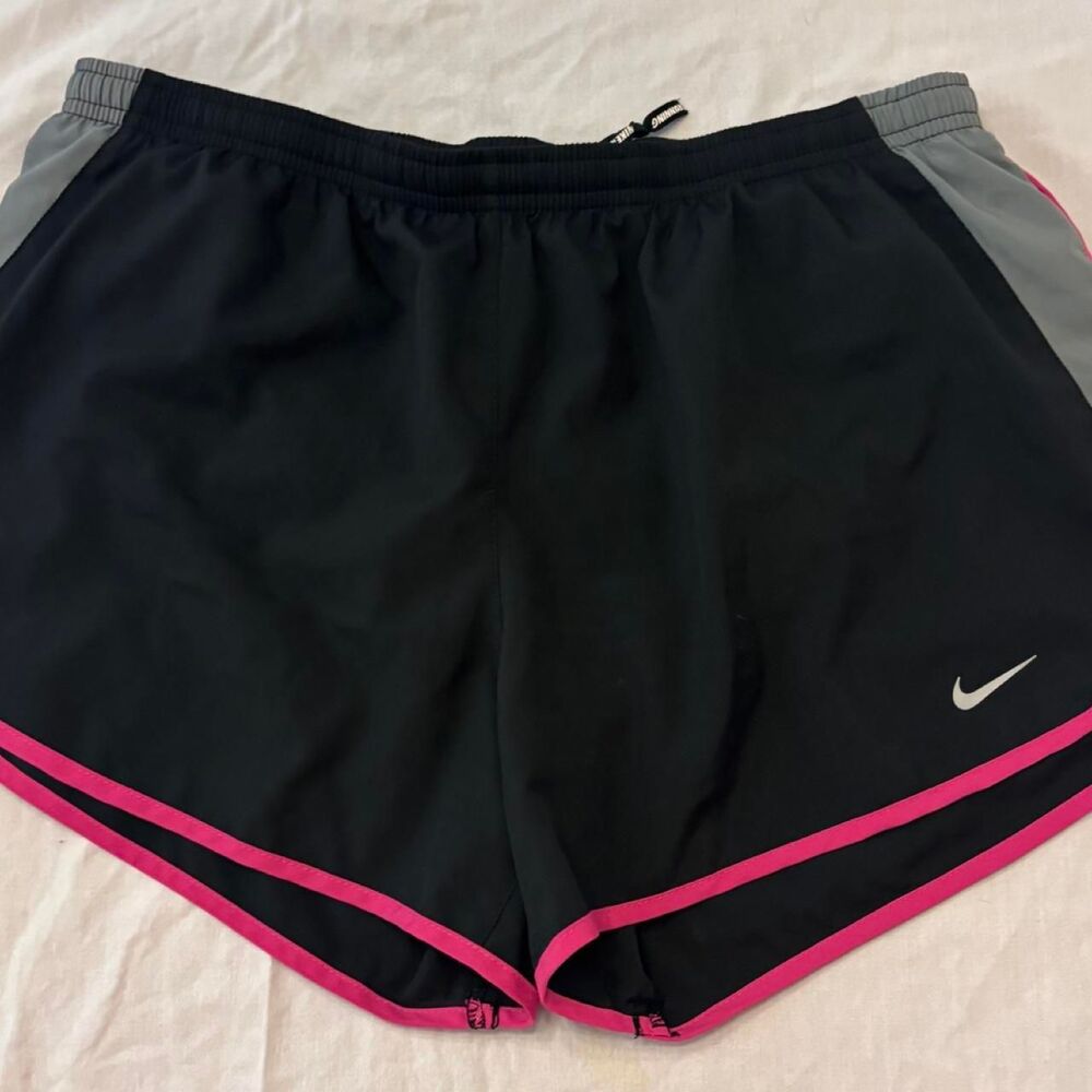 Nike Women's Black and Pink Shorts